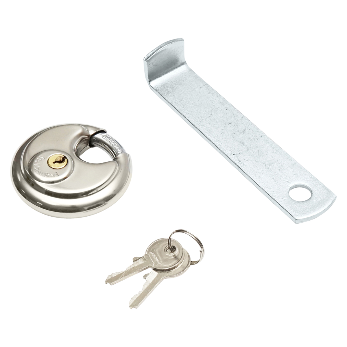 Blocaj antifurt metalic inoxidabil cu doua chei, 110x110x217mm pentru cupla remorcare Breckner Germany - imagine 6