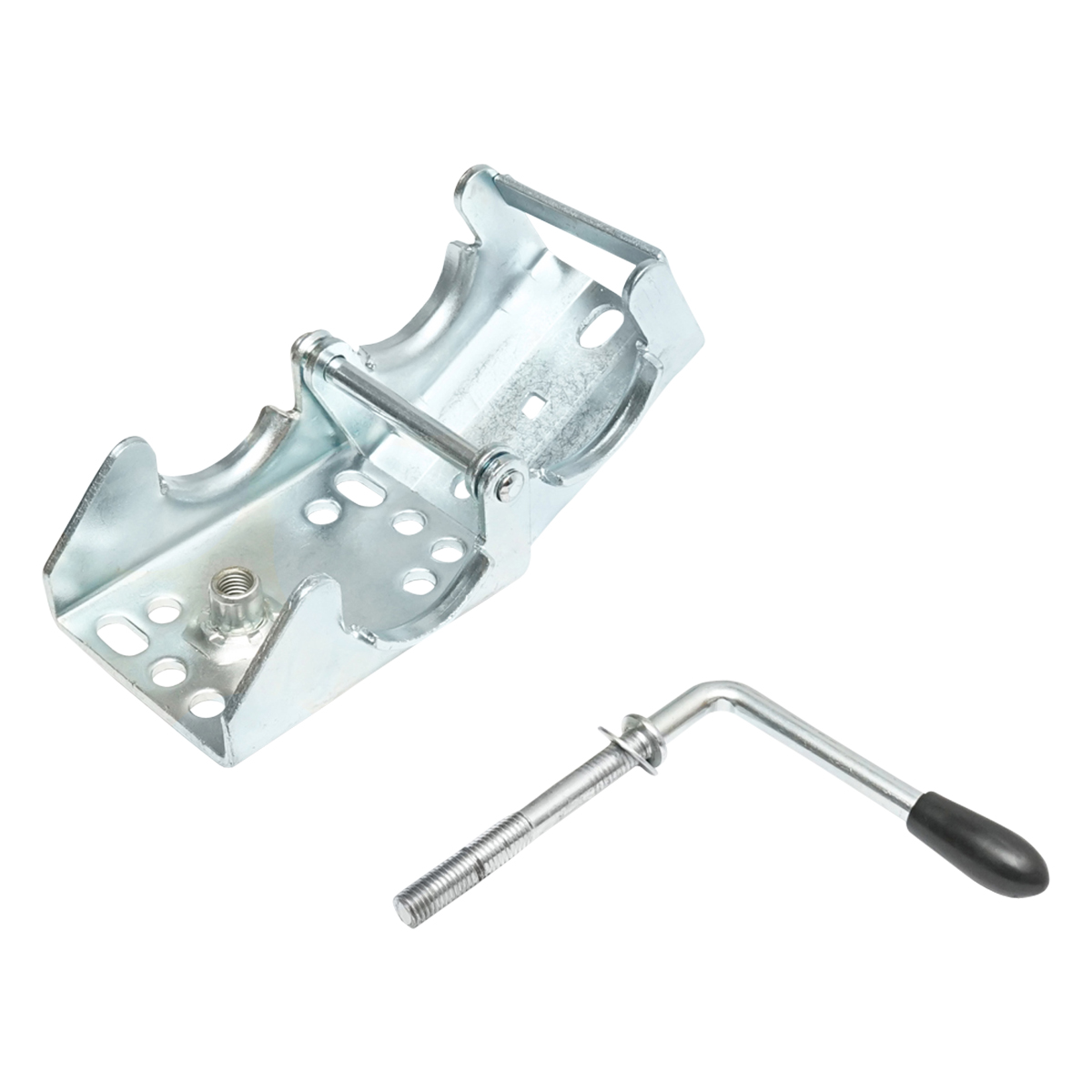 Clema suport pentru roata de sprijin remorca tija exterioara 60mm Breckner Germany - imagine 3