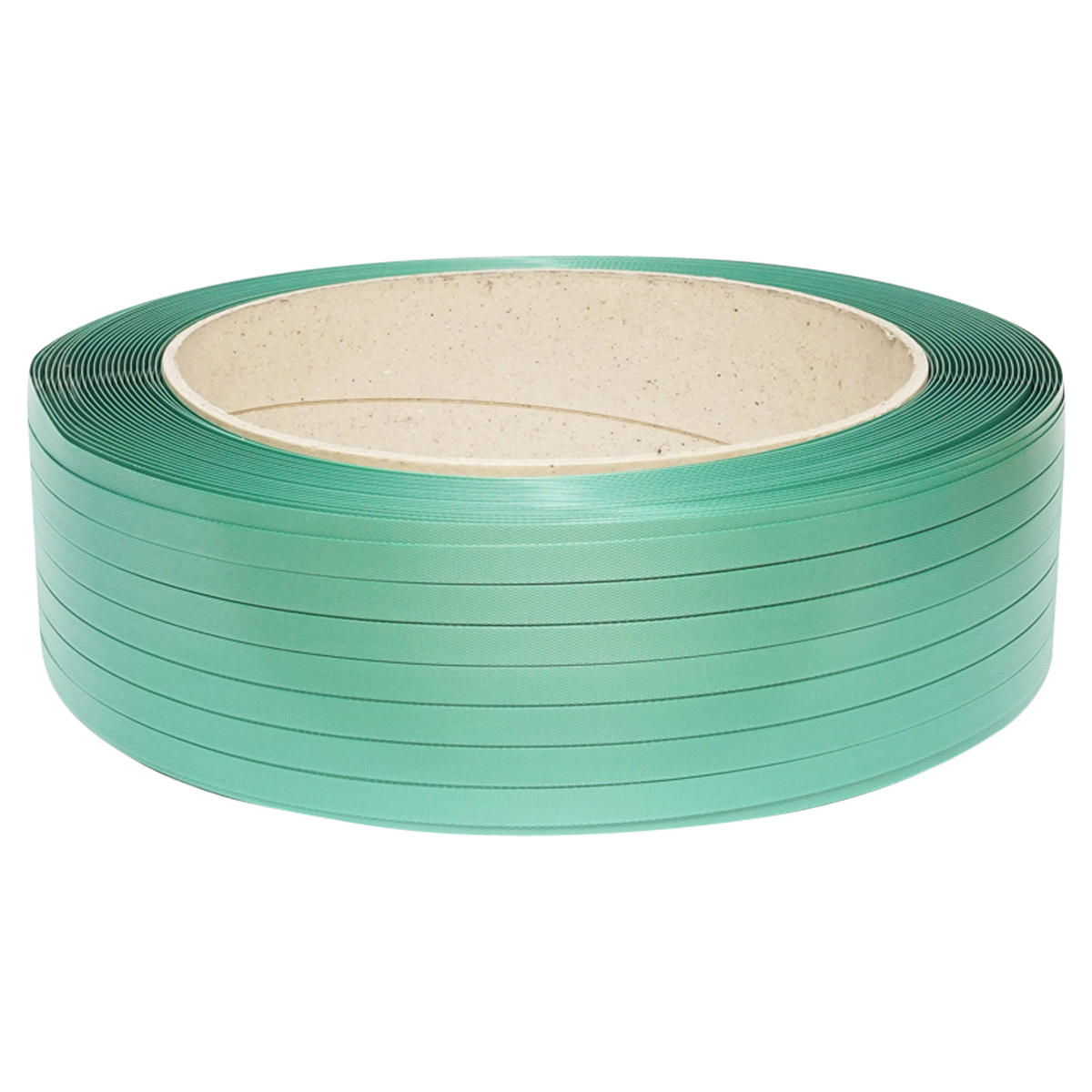 Banda de legat PET poliester, 19x0,8mm, verde, rola 1000m Breckner Germany