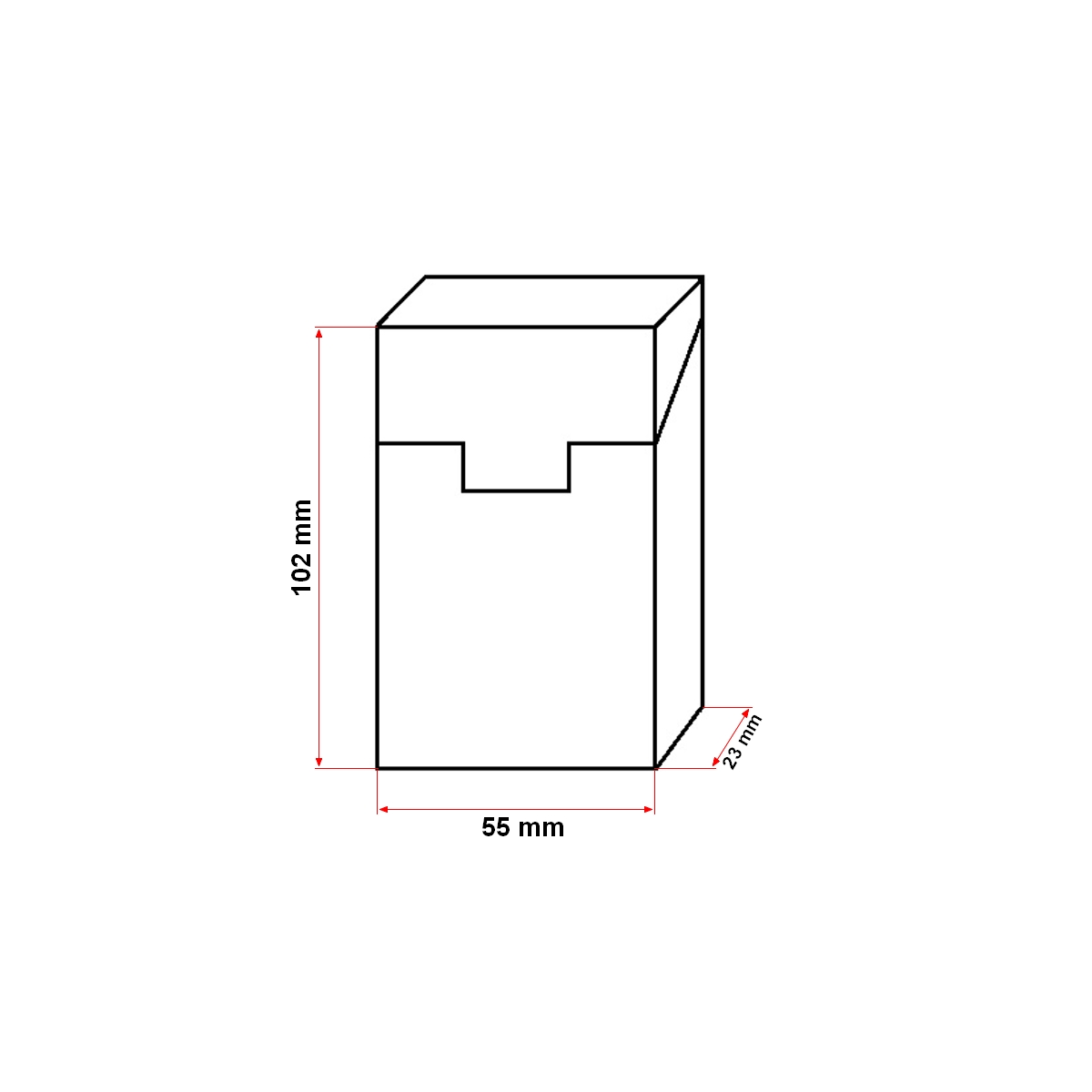 Husa neagra din piele pentru pachet de tigari P21 Breckner - imagine 2