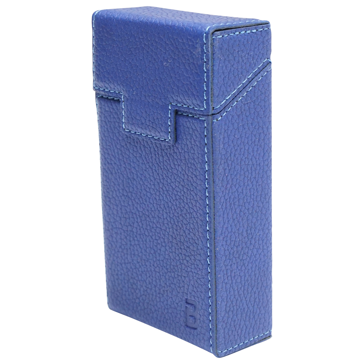 Husa albastra din piele pentru pachet de tigari P21 Breckner