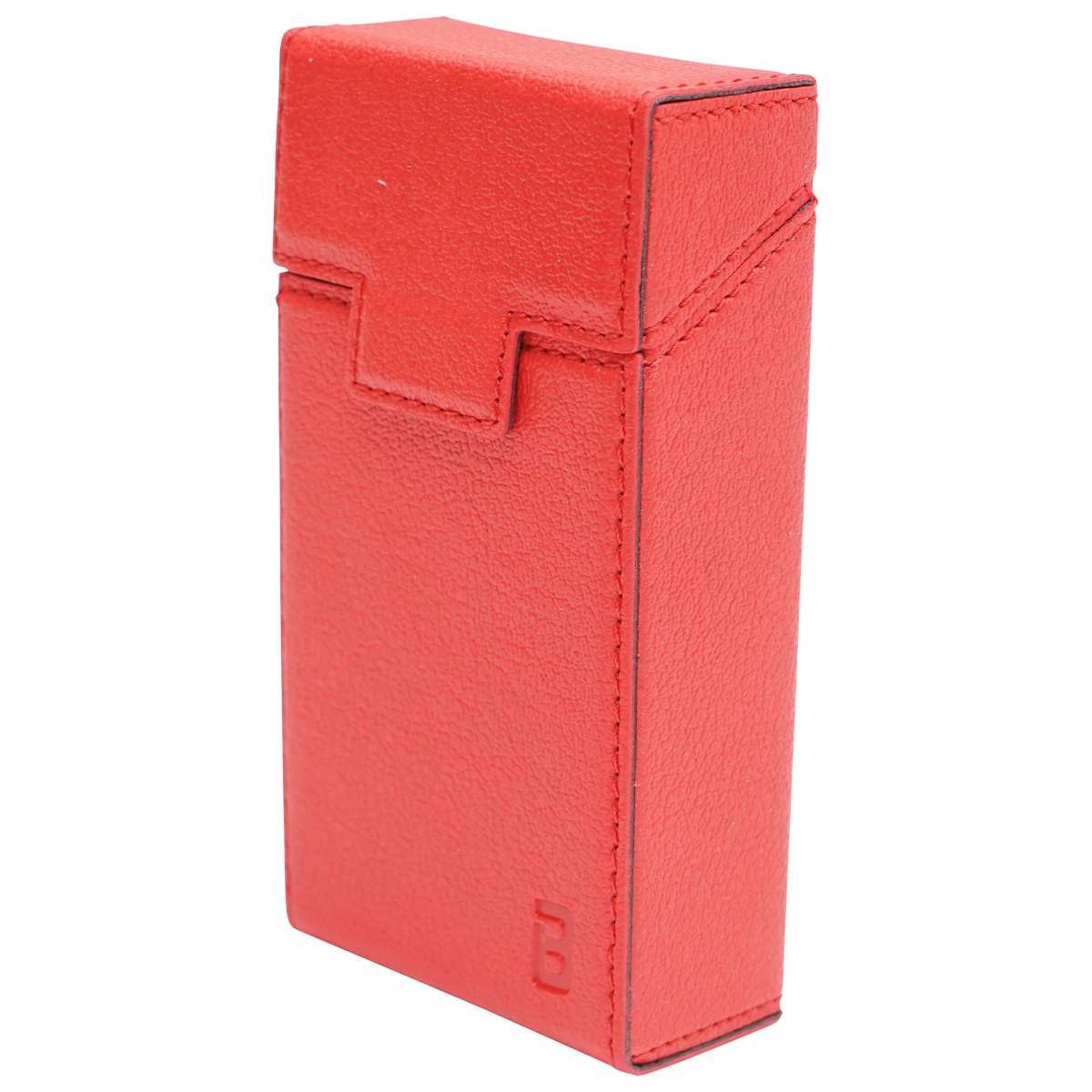 Husa rosie din piele pentru pachet de tigari P21 Breckner