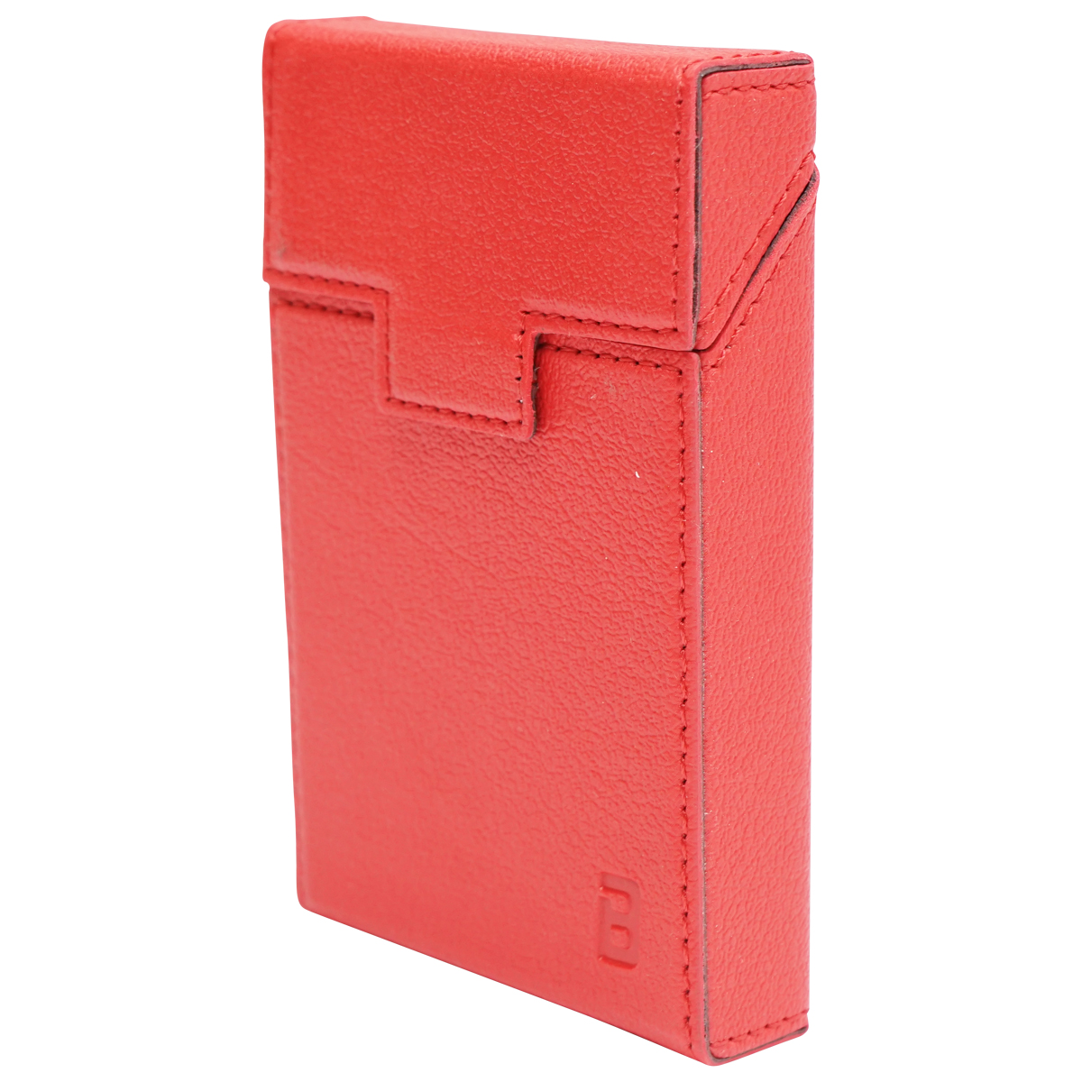 Husa rosie din piele pentru pachet de tigari P27 Breckner