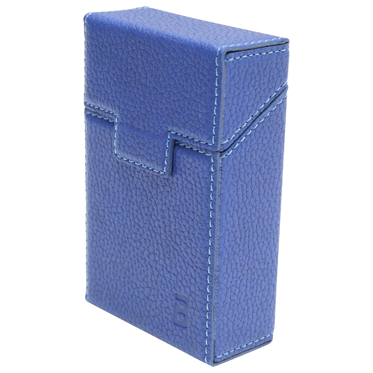 Husa albastra din piele pentru pachet de tigari P22 Breckner