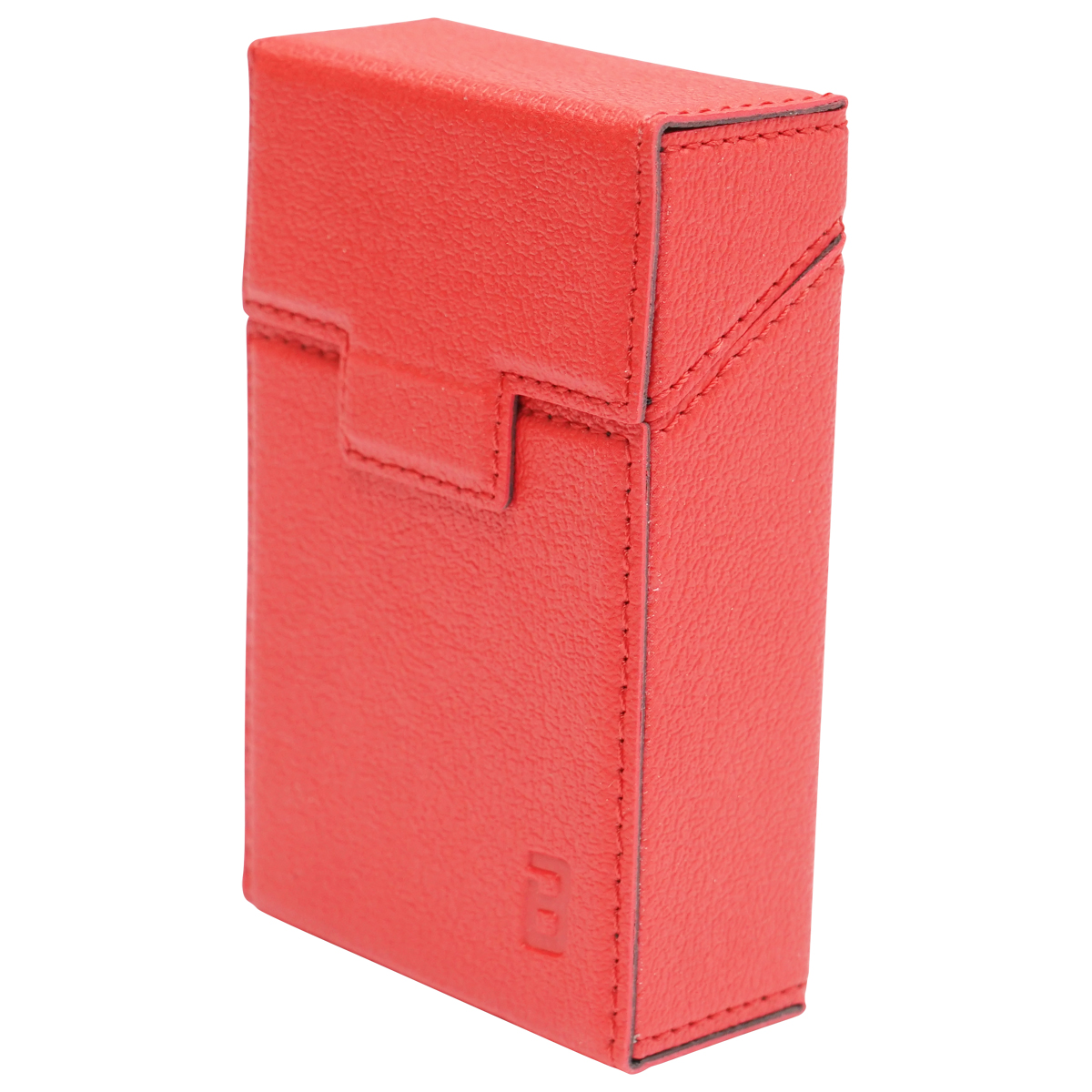 Husa rosie din piele pentru pachet de tigari P22 Breckner