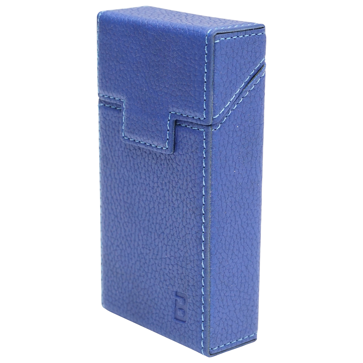 Husa albastra din piele pentru pachet de tigari P25 Breckner