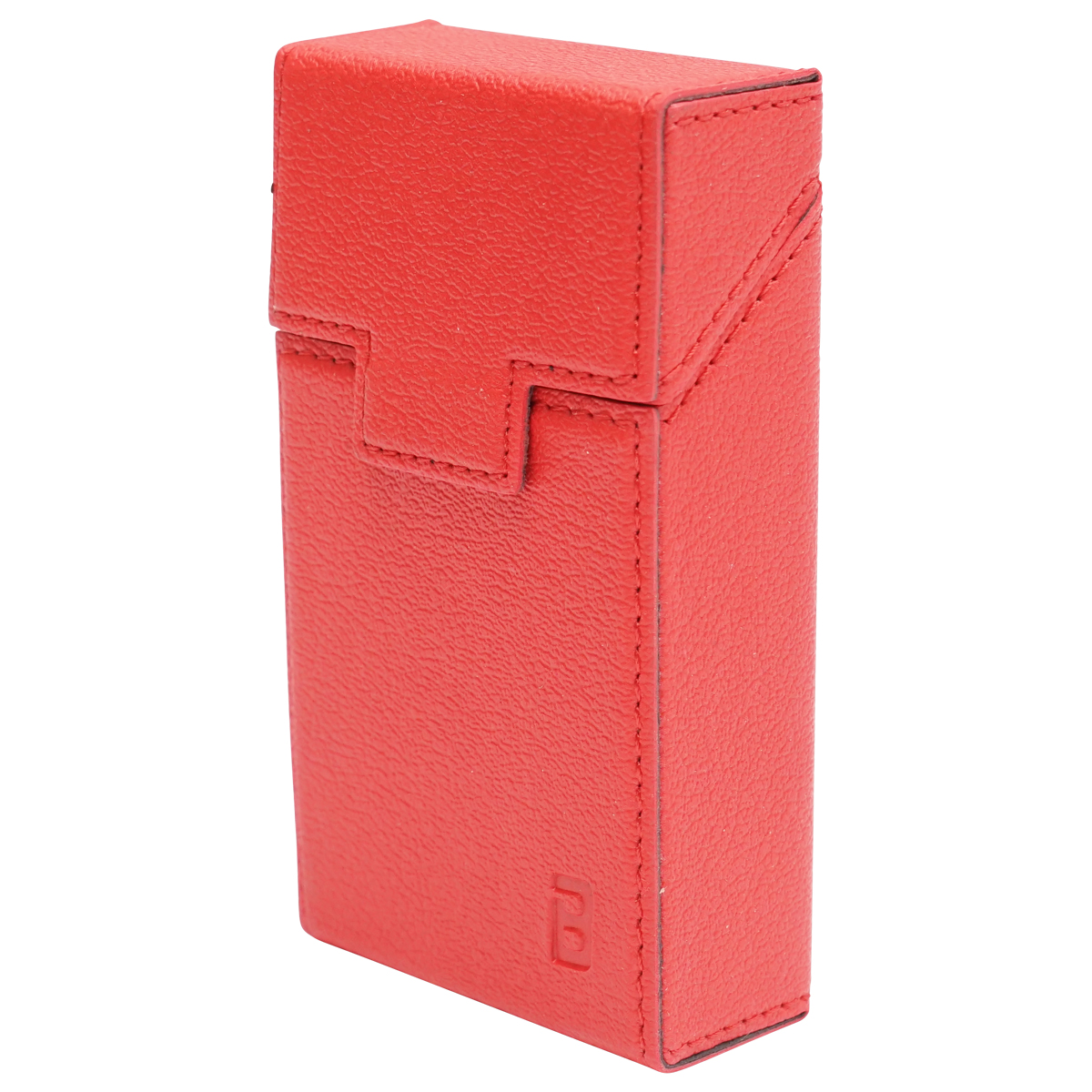 Husa rosie din piele pentru pachet de tigari P20 Breckner