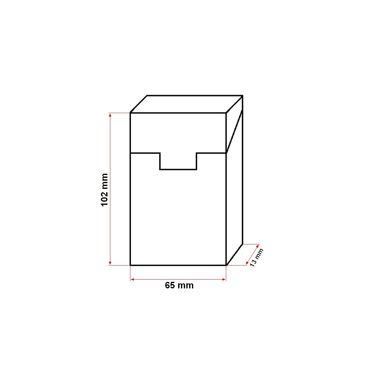 Husa gri din piele pentru pachet de tigari P27 Breckner - imagine 2