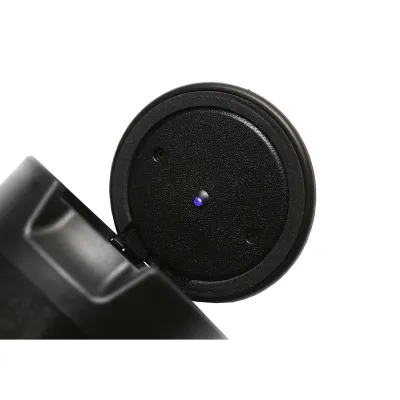 Scrumiera auto universala neagra cu lumina albastra LED - imagine 3