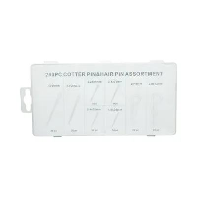 Trusa splinturi drepte si agrafe de siguranta tip R 260 piese Breckner Germany - imagine 5