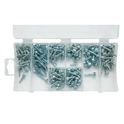 Trusa holsuruburi autoforante de tabla cu cap hexagonal 200 piese Breckner Germany - imagine 4