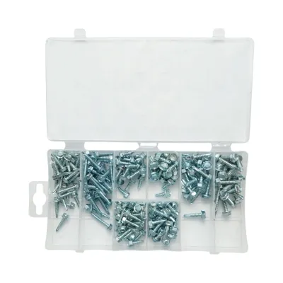 Trusa holsuruburi autoforante de tabla cu cap hexagonal 200 piese Breckner Germany - imagine 3