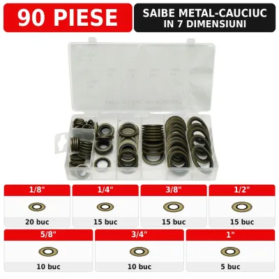 Trusa saibe combinate de etansare pentru reductii hidraulice BSP 90 piese Breckner Germany - imagine 2