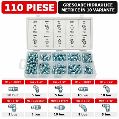 Trusa gresoare metric 110 piese Breckner Germany - imagine 2