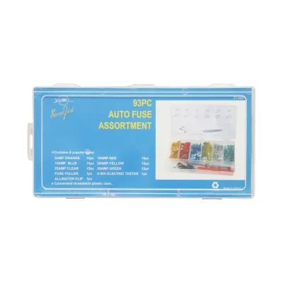 Trusa sigurante electrice auto plate cu creion tensiune 6-24V si cleste scos sigurante 93 piese - imagine 4