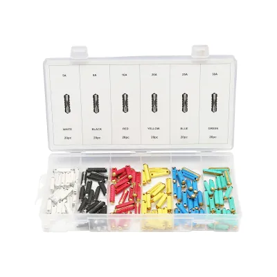 Trusa sigurante electrice auto cilindrice ceramice 120 piese - imagine 2