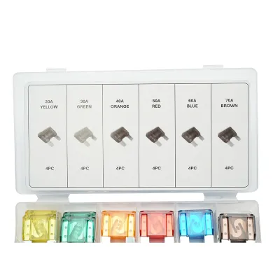 Trusa sigurante electrice auto plate mari 24 piese - imagine 4