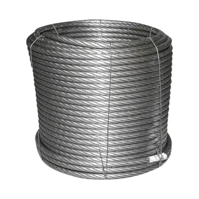 Cablu troliu otel 6x25 fi 11mm batut 0,7kg/1m cu inima metalica 60m/rola - imagine 3