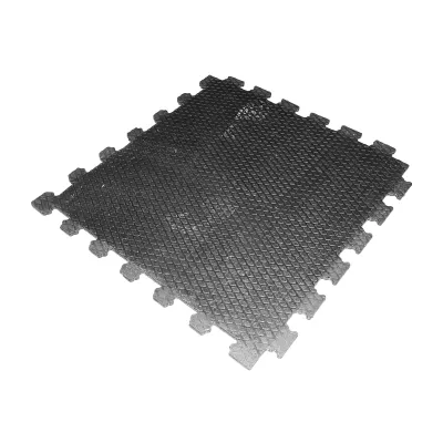 Covor din cauciuc cu striatii interconectabil 100x100x1.8cm pentru asternut odihna bovine - imagine 3