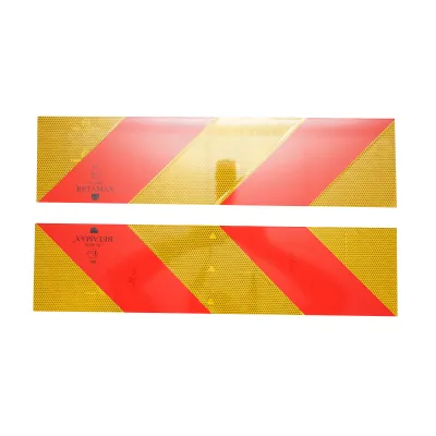 Set 2 placi reflectorizante hasurate cap tractor Breckner Germany