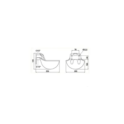 Adapatoare din fonta 1.5L cu limba de inox si accesorii de prindere pentru vaci sau cai - imagine 5