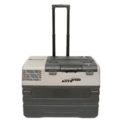 Frigider auto cu compresor si roti tip troler 42L 12-24-220V 60W - imagine 3