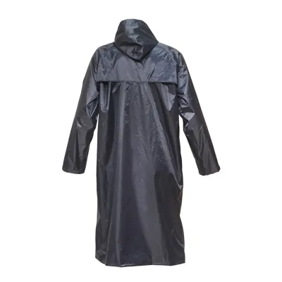 Pelerina cu gluga impermeabila XL din poliester cu membrana PVC fante de aerisire, 2 buzunare si fermoar navy blue Breckner Germany - imagine 3