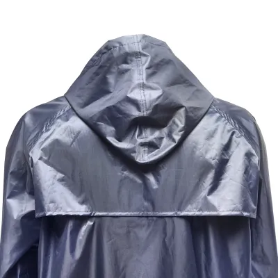 Pelerina cu gluga impermeabila XXL din poliester cu membrana PVC fante de aerisire, 2 buzunare si fermoar navy blue Breckner Germany - imagine 4