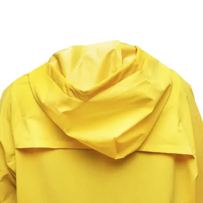Pelerina cu gluga impermeabila XXXL din poliester si PVC cu fante de aerisire, 2 buzunare si fermoar galben Breckner Germany - imagine 4