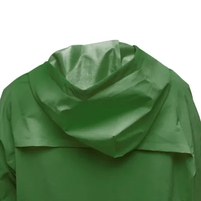 Pelerina cu gluga impermeabila L poliester si PVC cu fante de aerisire, 2 buzunare si fermoar verde Breckner Germany - imagine 4