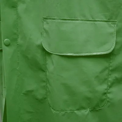 Pelerina cu gluga impermeabila XL poliester si PVC cu fante de aerisire, 2 buzunare si fermoar verde Breckner Germany - imagine 6