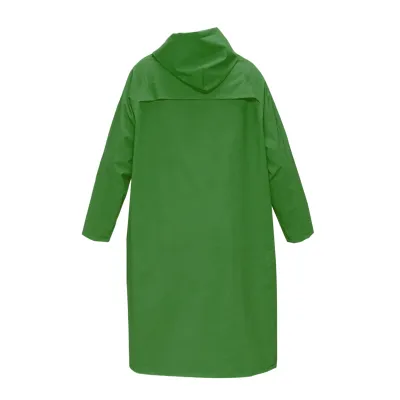 Pelerina cu gluga impermeabila XXXL poliester si PVC cu fante de aerisire, 2 buzunare si fermoar verde Breckner Germany - imagine 3