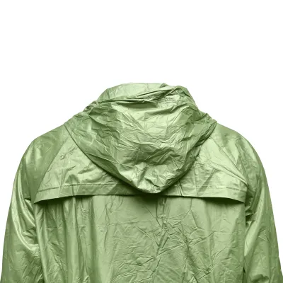 Pelerina cu gluga impermeabila M din PVC, 2 buzunare, inchidere cu capse, verde inchis Breckner Germany - imagine 4