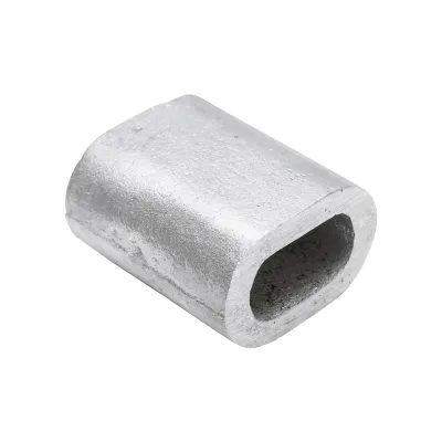 Ferula / bucsa de presare din aluminiu pentru cablu troliu 13 mm - imagine 2