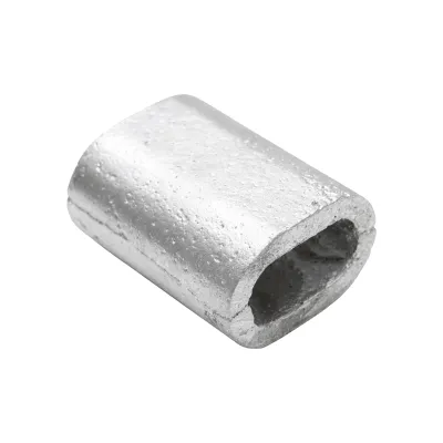Ferula / bucsa de presare din aluminiu pentru cablu troliu 16 mm - imagine 2