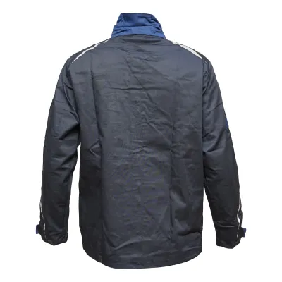 Jacheta de lucru din poliester cu bumbac albastru navy L Breckner Germany - imagine 4