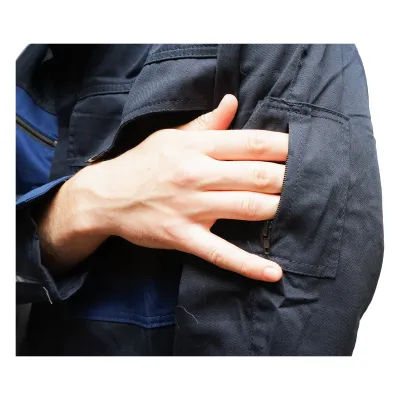 Jacheta de lucru poliester cu bumbac albastru navy S Breckner Germany - imagine 6