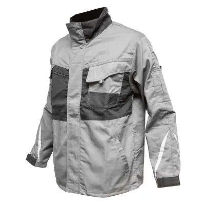 Jacheta de lucru, poliester cu bumbac, gri cu negru, XXL Breckner Germany - imagine 2