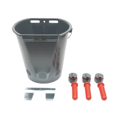 Galeata 8L cu 3 suzete pentru alaptat vitei adapatoare Breckner Germany - imagine 2