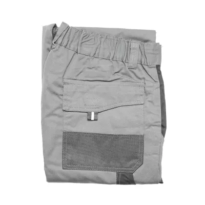 Pantaloni de lucru, poliester cu bumbac, gri cu negru, L Breckner Germany - imagine 8