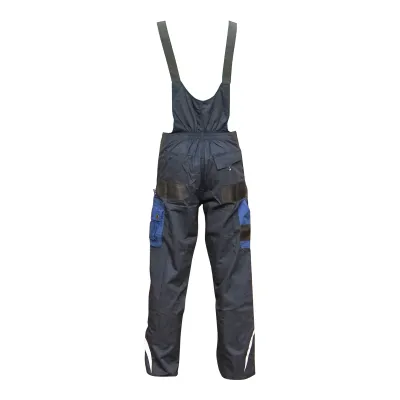 Pantaloni de lucru cu pieptar, salopeta din poliester cu bumbac, albastru navy, XXL Breckner Germany - imagine 4