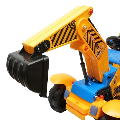 Excavator, masinuta electrica cu baterii pentru copii 3-6 ani LETU Excavator - imagine 6