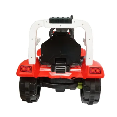 Tractor electric cu remorca si baterie pentru copii, jucarie 3-6 ani Hello Baby - imagine 4
