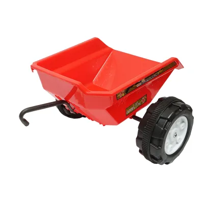 Tractor electric cu remorca si baterie pentru copii, jucarie 3-6 ani Hello Baby - imagine 6