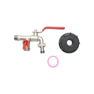 Robinet de scurgere  1/2  alama bazin IBC cu filet int 60 mm - imagine 3