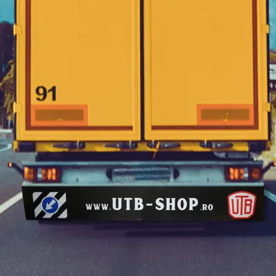 Aparatoare noroi camion HIGH QUALITY 240x35cm din cauciuc rezistent inscriptionat cu UTB SHOP - imagine 2