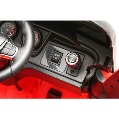 Camion electric rosu cu remorca, acumulator 12V/7Ah si telecomanda JJ2011 pentru copii 3 ani - imagine 8
