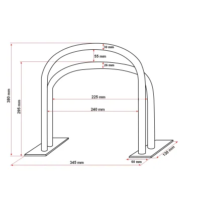 Protectie pentru adapatoare vaci, teava fi 26mm, grosime talpa montaj 8mm - imagine 9