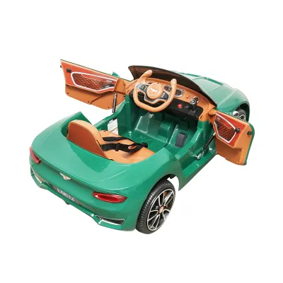 Masinuta electrica cu acumulator si telecomanda Bentley verde 6V/7Ah JE1166 - imagine 7
