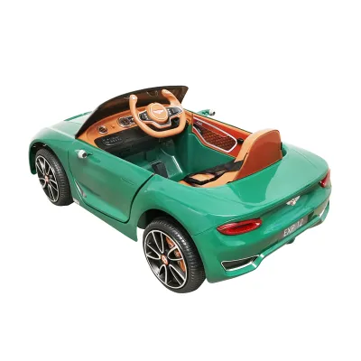 Masinuta electrica cu acumulator si telecomanda Bentley verde 6V/7Ah JE1166 - imagine 6